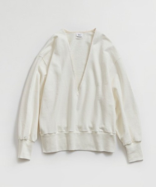 THE SHINZONE（ザ　シンゾーン）の「THE SHINZONE V NECK  SWEAT 21SMSCU13（スウェット・レディース・オフホワイト/グレー/ホワイト・FREE）」の2枚目の写真