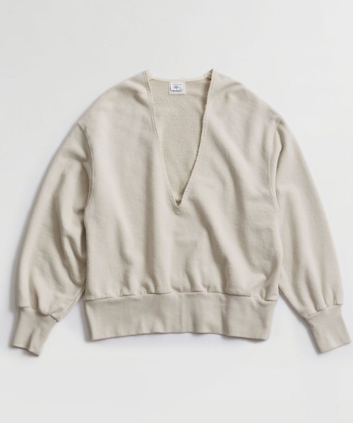 THE SHINZONE（ザ　シンゾーン）の「THE SHINZONE V NECK  SWEAT 21SMSCU13（スウェット・レディース・オフホワイト/グレー/ホワイト・FREE）」の3枚目の写真