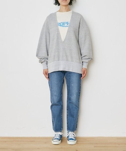 THE SHINZONE（ザ　シンゾーン）の「THE SHINZONE V NECK  SWEAT 21SMSCU13（スウェット・レディース・オフホワイト/グレー/ホワイト・FREE）」の11枚目の写真