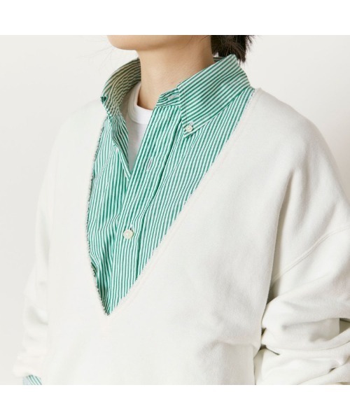 THE SHINZONE（ザ　シンゾーン）の「THE SHINZONE V NECK  SWEAT 21SMSCU13（スウェット・レディース・オフホワイト/グレー/ホワイト・FREE）」の15枚目の写真