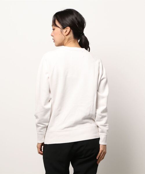 TODAYFUL（トゥデイフル）の「ラグランコンパクトスエット（スウェット・レディース・ホワイト/ブラウン・FREE）」の4枚目の写真