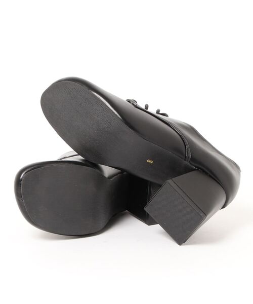 Realta（レアルタ）の「Realta(レアルタ) オブリークトゥレースアップシューズ パンプス（パンプス・レディース・ブラック/ダークブラウン・M/LL/S/L）」の4枚目の写真