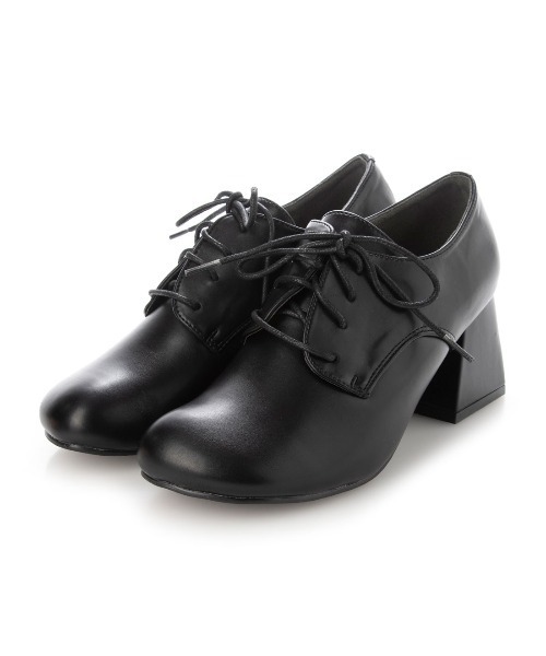 Realta（レアルタ）の「Realta(レアルタ) オブリークトゥレースアップシューズ パンプス（パンプス・レディース・ブラック/ダークブラウン・M/LL/S/L）」の5枚目の写真