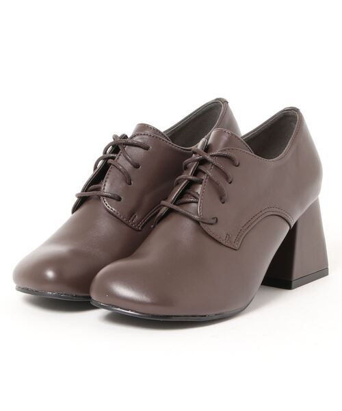 Realta（レアルタ）の「Realta(レアルタ) オブリークトゥレースアップシューズ パンプス（パンプス・レディース・ブラック/ダークブラウン・M/LL/S/L）」の17枚目の写真