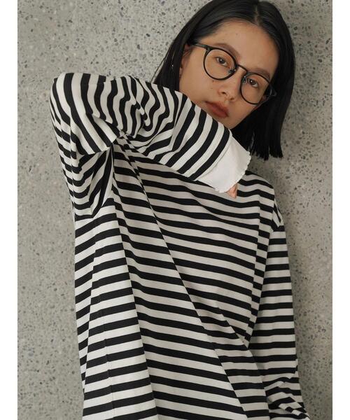 AMERICAN HOLIC（アメリカンホリック）の「裾テレコボーダーカットプルオーバー（Tシャツ/カットソー・レディース・その他7・M/L）」の3枚目の写真