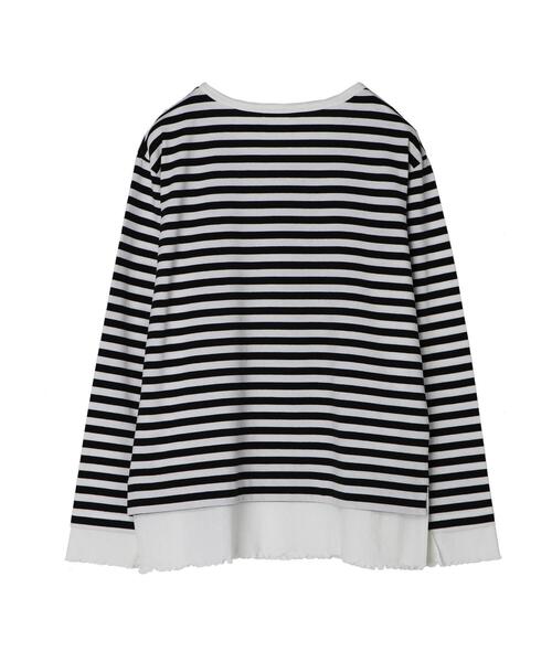 AMERICAN HOLIC（アメリカンホリック）の「裾テレコボーダーカットプルオーバー（Tシャツ/カットソー・レディース・その他7・M/L）」の13枚目の写真