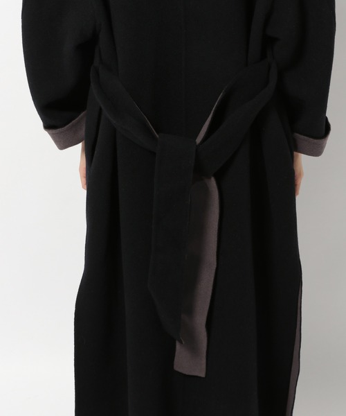 BABYLONE(バビロン)の「BABYLONE / フードリバーコート(ノーカラーコート・レディース・ブラック/ブラウン系その他・フリー)」の10枚目の写真