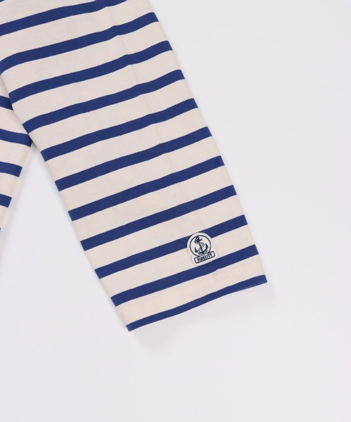 FIDELITY（フィデリティ）の「BORDER L/S OVER-LENGTH / ボーダーシャツ・ロングレングス（Tシャツ/カットソー・メンズ・ネイビー/レッド/オフホワイト/ブルー・MEDIUM/LARGE）」の18枚目の写真