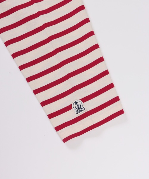 FIDELITY（フィデリティ）の「BORDER L/S OVER-LENGTH / ボーダーシャツ・ロングレングス（Tシャツ/カットソー・メンズ・ネイビー/レッド/オフホワイト/ブルー・MEDIUM/LARGE）」の14枚目の写真