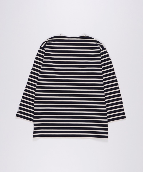 FIDELITY（フィデリティ）の「BORDER L/S OVER-LENGTH / ボーダーシャツ・ロングレングス（Tシャツ/カットソー・メンズ・ネイビー/レッド/オフホワイト/ブルー・MEDIUM/LARGE）」の11枚目の写真