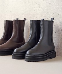 menue | トラックソールサイドゴア厚底ブーツ(ブーツ)