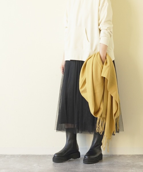 menue（メヌエ）の「トラックソールサイドゴア厚底ブーツ（ブーツ・レディース・ブラック/ブラウン/アイボリー/ベージュ・S/M/L/LL/3L）」の5枚目の写真