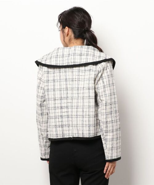Clice de Paris（クリシェドゥパリス）の「K/パイピングチェックジャケット（その他アウター・レディース・ブラック/オフホワイト・ONESIZE）」の17枚目の写真