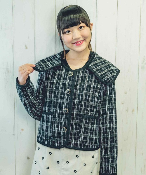 Clice de Paris（クリシェドゥパリス）の「K/パイピングチェックジャケット（その他アウター・レディース・ブラック/オフホワイト・ONESIZE）」の18枚目の写真