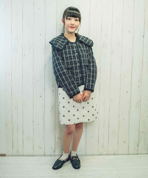 Clice de Paris（クリシェドゥパリス）の「K/パイピングチェックジャケット（その他アウター・レディース・ブラック/オフホワイト・ONESIZE）」の14枚目の写真