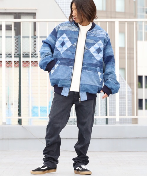 ROOPTOKYO（ループトウキョウ）の「SEVEN BY SEVEN/セブン バイ セブン 再構築BZ デニム ブルゾンジャケット ユニセックス オーバーサイズ（ブルゾン・メンズ・ブルー・L/M）」の2枚目の写真