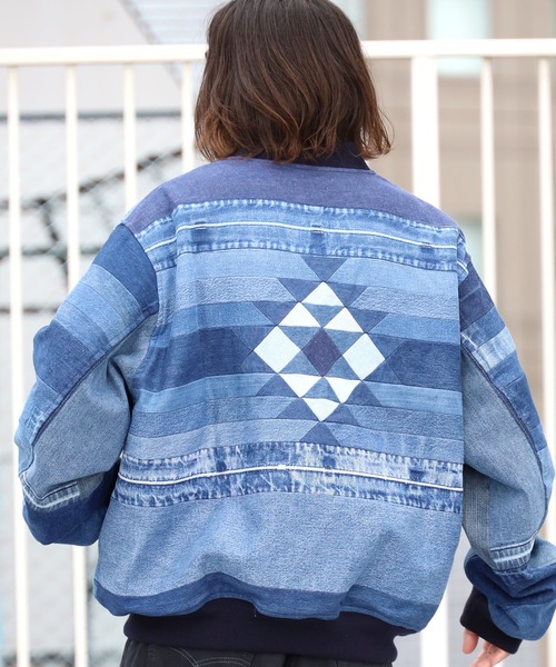 ROOPTOKYO（ループトウキョウ）の「SEVEN BY SEVEN/セブン バイ セブン 再構築BZ デニム ブルゾンジャケット ユニセックス オーバーサイズ（ブルゾン・メンズ・ブルー・L/M）」の13枚目の写真