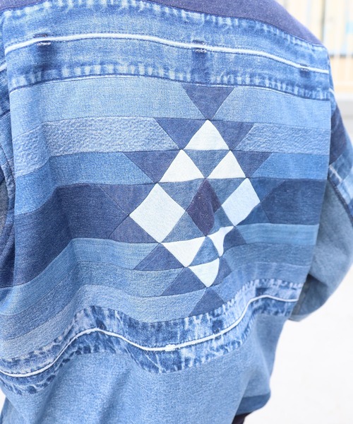 ROOPTOKYO（ループトウキョウ）の「SEVEN BY SEVEN/セブン バイ セブン 再構築BZ デニム ブルゾンジャケット ユニセックス オーバーサイズ（ブルゾン・メンズ・ブルー・L/M）」の17枚目の写真