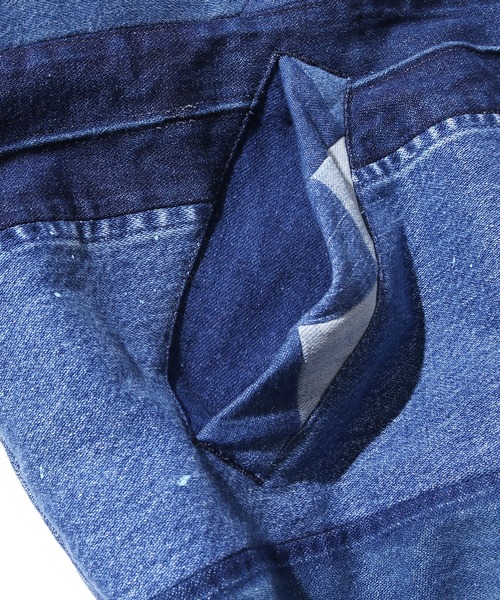 ROOPTOKYO（ループトウキョウ）の「SEVEN BY SEVEN/セブン バイ セブン 再構築BZ デニム ブルゾンジャケット ユニセックス オーバーサイズ（ブルゾン・メンズ・ブルー・L/M）」の7枚目の写真