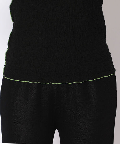 EACH.(イーチ)の「EACH(イーチ ) MELLOW STIT HIGH NECK PO/メローステッチハイネックプルオーバー(Tシャツ/カットソー・レディース・ブラック/イエロー/グリーン・FREE)」の8枚目の写真