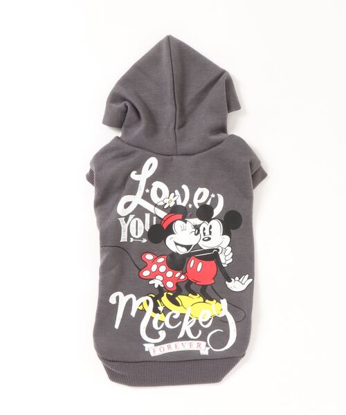 セール Disney ミッキーミニ パーカー ダークグレー Ds212 022 040 犬服 ペット用品 フリース ペットウェア Burner バーナー のファッション通販 Zozotown