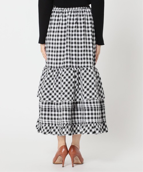 Simplicite（サンプリシテ）の「チェックティアード スカート◆（スカート・レディース・ブラック/ネイビー・FREE）」の15枚目の写真