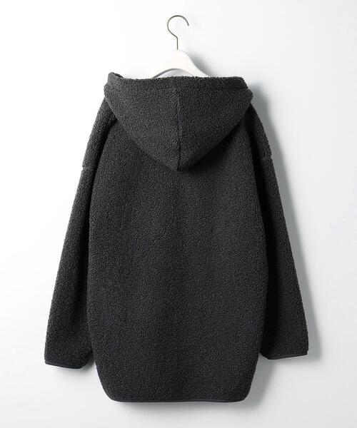 green label relaxing（グリーンレーベルリラクシング）の「ボア フーディー プルオーバー カットソー（Tシャツ/カットソー・レディース・オフホワイト/イエロー/ダークグレー・FREE）」の8枚目の写真