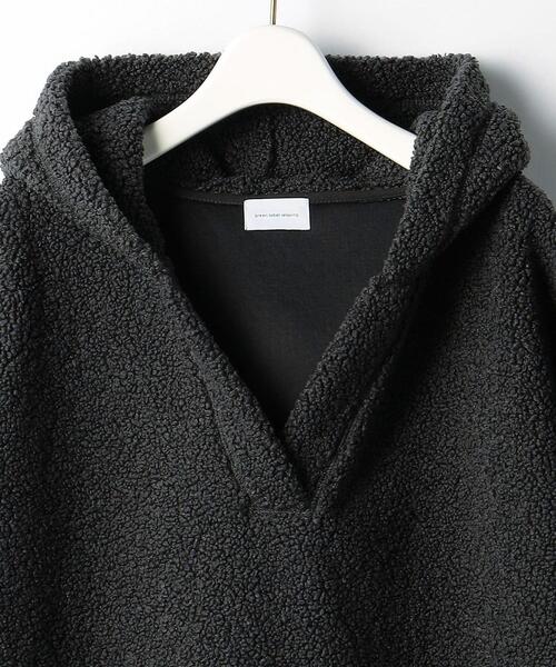 green label relaxing（グリーンレーベルリラクシング）の「ボア フーディー プルオーバー カットソー（Tシャツ/カットソー・レディース・オフホワイト/イエロー/ダークグレー・FREE）」の20枚目の写真