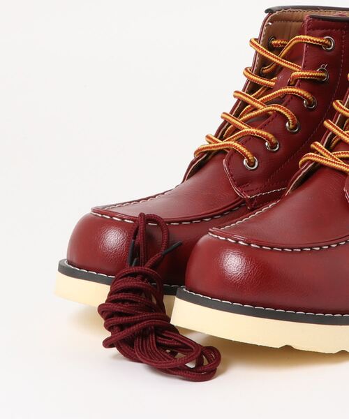 TopIsm（トップイズム）の「サイドZIPレースアップワークブーツ(替えヒモ付き)（ブーツ・メンズ・ブラウン系その他/ブラック/ブラウン・25.5cm/26.0cm/27.0cm/26.5cm/28cm）」の6枚目の写真