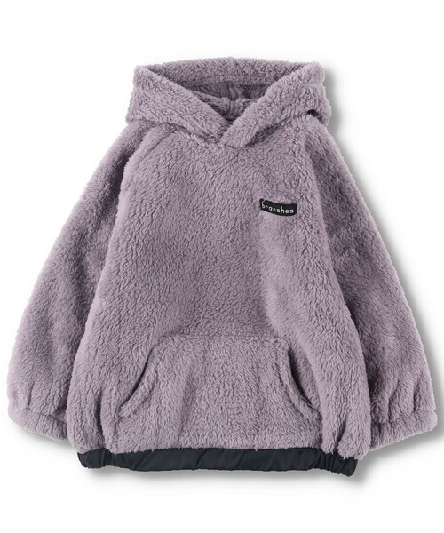 BRANSHES(ブランシェス)の「【やわらか】ボアパーカー(パーカー・キッズ・ブラウン/チャコールグレー/パープル・110/150/100/120/140/130)」の8枚目の写真