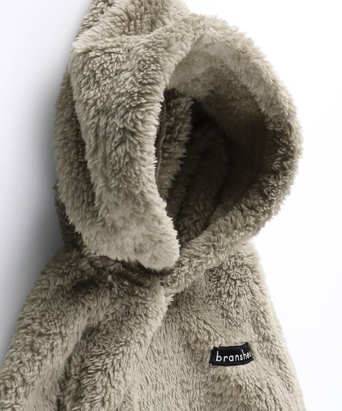 BRANSHES(ブランシェス)の「【やわらか】ボアパーカー(パーカー・キッズ・ブラウン/チャコールグレー/パープル・110/150/100/120/140/130)」の19枚目の写真