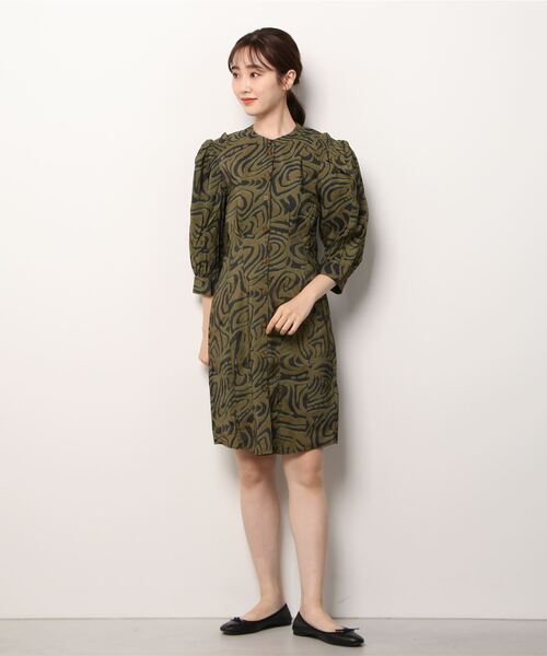 MAISON SCOTCH（メゾンスコッチ）の「グラフィックプリントワンピース【164158】（ワンピース・レディース・グリーン系その他・X-SMALL/SMALL）」の4枚目の写真