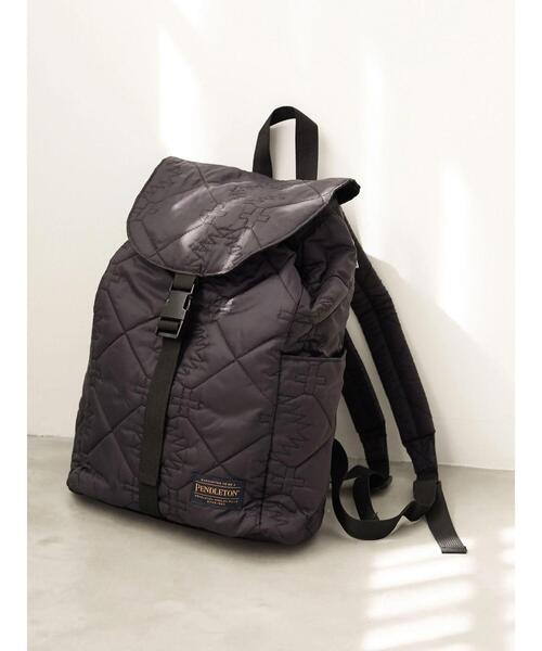 PENDLETON（ペンドルトン）の「■PENDLETON キルティングバックパック＊（バックパック/リュック・レディース・ブラック/ネイビー/カーキ・FREE）」の2枚目の写真