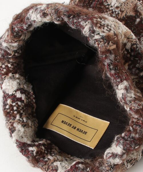 SEVEN BY SEVEN(セブンバイセブン)の「SEVEN BY SEVEN/セブン バイ セブン/@/DRAWSTRING BAG SMALL - Houndstooth pattern(トートバッグ・メンズ・ブラウン・FREE)」の4枚目の写真