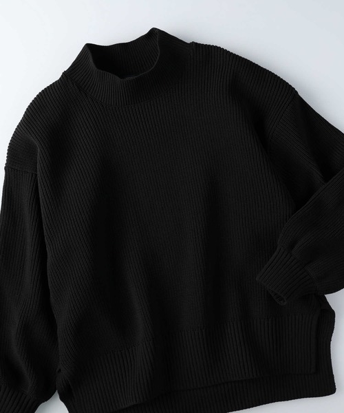 HONEYSUCKLE ROSE（ハニーサックルローズ）の「【HONEYSUCKLE ROSE】洗える軽ふわタートルニット（ニット/セーター・レディース・オフホワイト/サックスブルー/ブラック・S/M/L）」の14枚目の写真