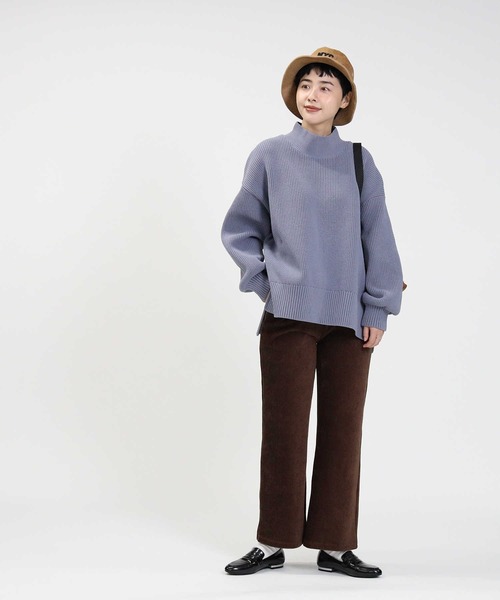 HONEYSUCKLE ROSE（ハニーサックルローズ）の「【HONEYSUCKLE ROSE】洗える軽ふわタートルニット（ニット/セーター・レディース・オフホワイト/サックスブルー/ブラック・S/M/L）」の11枚目の写真