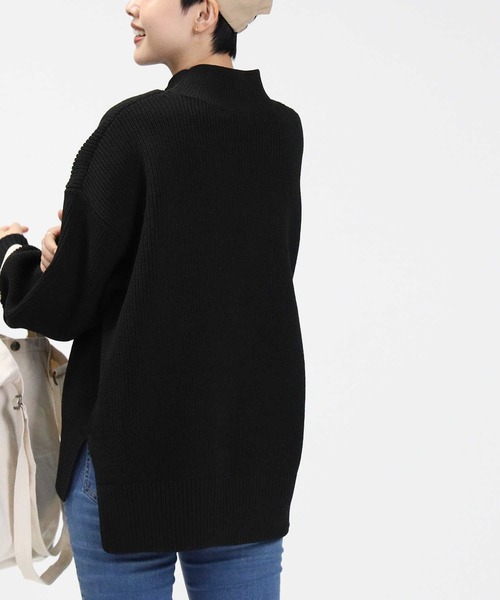 HONEYSUCKLE ROSE（ハニーサックルローズ）の「【HONEYSUCKLE ROSE】洗える軽ふわタートルニット（ニット/セーター・レディース・オフホワイト/サックスブルー/ブラック・S/M/L）」の8枚目の写真