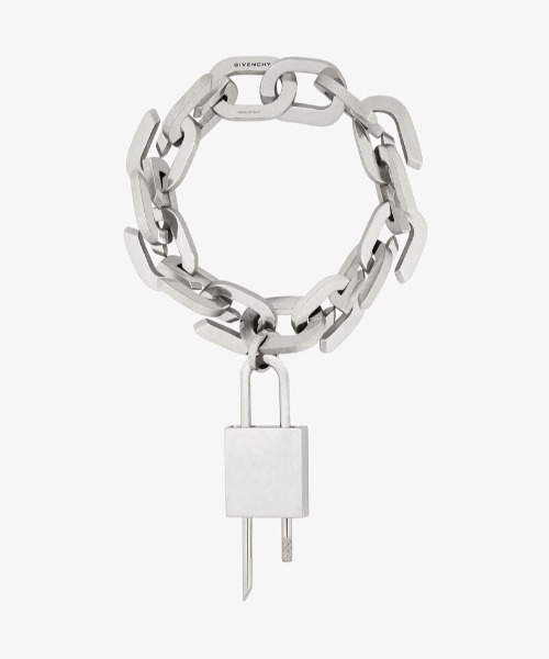 GIVENCHY（ジバンシイ）の「パドロック付き G リンク ロック ブレスレット（ブレスレット・レディース・シルバー・3）」の2枚目の写真
