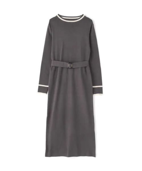 N.（N. Natural Beauty Basic）（エヌエヌナチュラルビューティーベーシック）の「≪◆配色ラインニットワンピース≫（ワンピース・レディース・グレイッシュブルー/チャコールグレー/ベージュ・MEDIUM）」の13枚目の写真