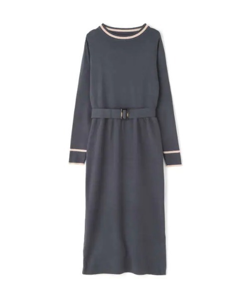 N.（N. Natural Beauty Basic）（エヌエヌナチュラルビューティーベーシック）の「≪◆配色ラインニットワンピース≫（ワンピース・レディース・グレイッシュブルー/チャコールグレー/ベージュ・MEDIUM）」の17枚目の写真