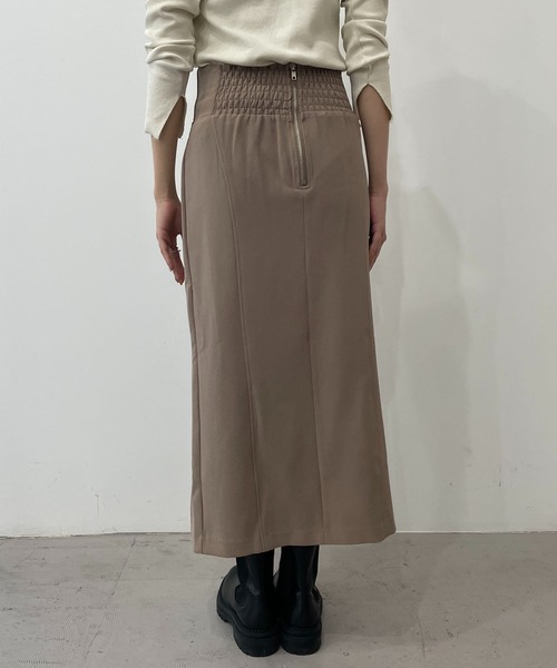 CAPRICIEUX LE'MAGE（カプリシューレマージュ）の「ハイウエストスリットナロースカート（スカート・レディース・ブラック/ブルー/モカ/オレンジ・FREE）」の15枚目の写真