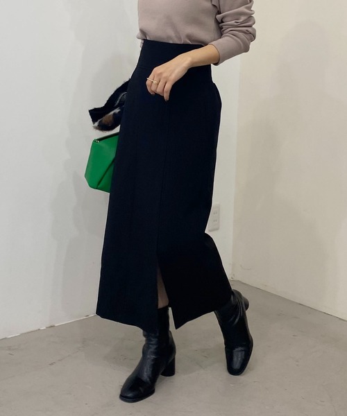 CAPRICIEUX LE'MAGE（カプリシューレマージュ）の「ハイウエストスリットナロースカート（スカート・レディース・ブラック/ブルー/モカ/オレンジ・FREE）」の20枚目の写真