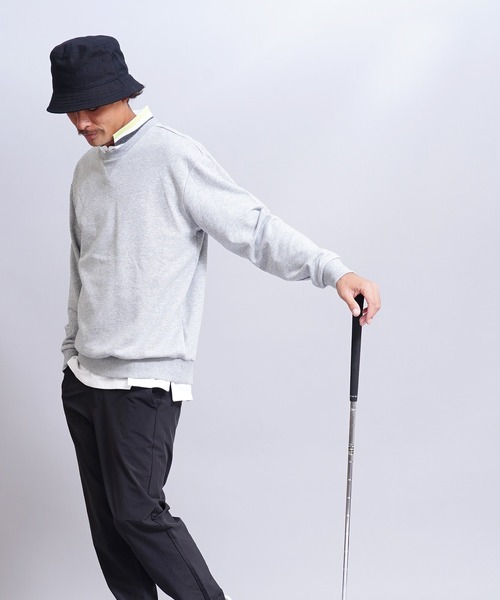 GIORDANO（ジョルダーノ）の「コットンクルーネック裏毛スウェット(トレーナー)（スウェット・メンズ・グリーン/グレー/ブラック系その他/ブラック/ブルー系その他/パープル/グレー系その他/イエロー/ベージュ系その他/ネイビー/レッド/ブルー/ホワイト系その他/ブラウン/ライトグレー/杢グレー/ダークグリーン/カーキ/グリーン系その他・LARGE/MEDIUM/SMALL/X-LARGE/XX-LARGE）」の20枚目の写真