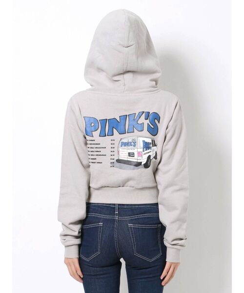 GYDA(ジェイダ)の「GYDA×PINKS スウェットショートパーカー(パーカー・レディース・チャコールグレー/ライトグレー/ミント・FREE)」の16枚目の写真