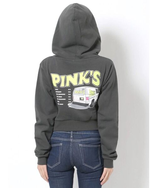 GYDA(ジェイダ)の「GYDA×PINKS スウェットショートパーカー(パーカー・レディース・チャコールグレー/ライトグレー/ミント・FREE)」の17枚目の写真