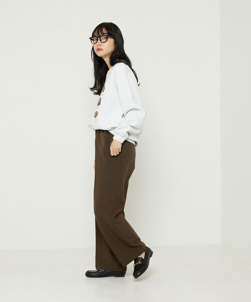 FREAK'S STORE（フリークスストア）の「9dogs Art Sweat Shirt/ドッグプリントスウェット(犬スウェット)（スウェット・レディース・ホワイト/ライトグレー・ﾌﾘ-）」の9枚目の写真