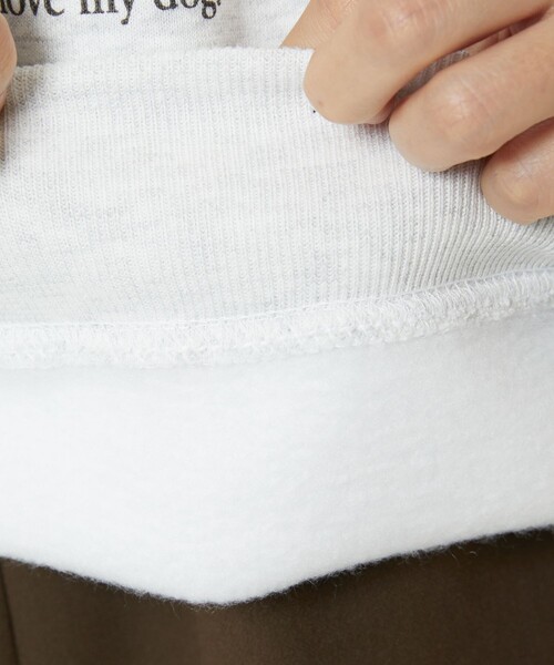 FREAK'S STORE（フリークスストア）の「9dogs Art Sweat Shirt/ドッグプリントスウェット(犬スウェット)（スウェット・レディース・ホワイト/ライトグレー・ﾌﾘ-）」の8枚目の写真