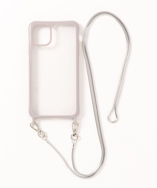 GLOBAL WORK（グローバルワーク）の「ストラップIPケース11/259000（スマホケース/カバー・レディース・ライトグレー/その他/グレー系その他・FREE）」の2枚目の写真