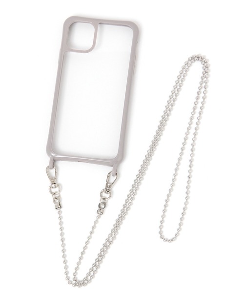 GLOBAL WORK（グローバルワーク）の「ストラップIPケース11/259000（スマホケース/カバー・レディース・ライトグレー/その他/グレー系その他・FREE）」の3枚目の写真