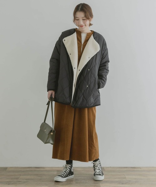 F by ROSSO(エフバイロッソ)の「F by ROSSO リバーシブルボアブルゾン(ブルゾン・レディース・ブラウン/オフホワイト・FREE)」の12枚目の写真